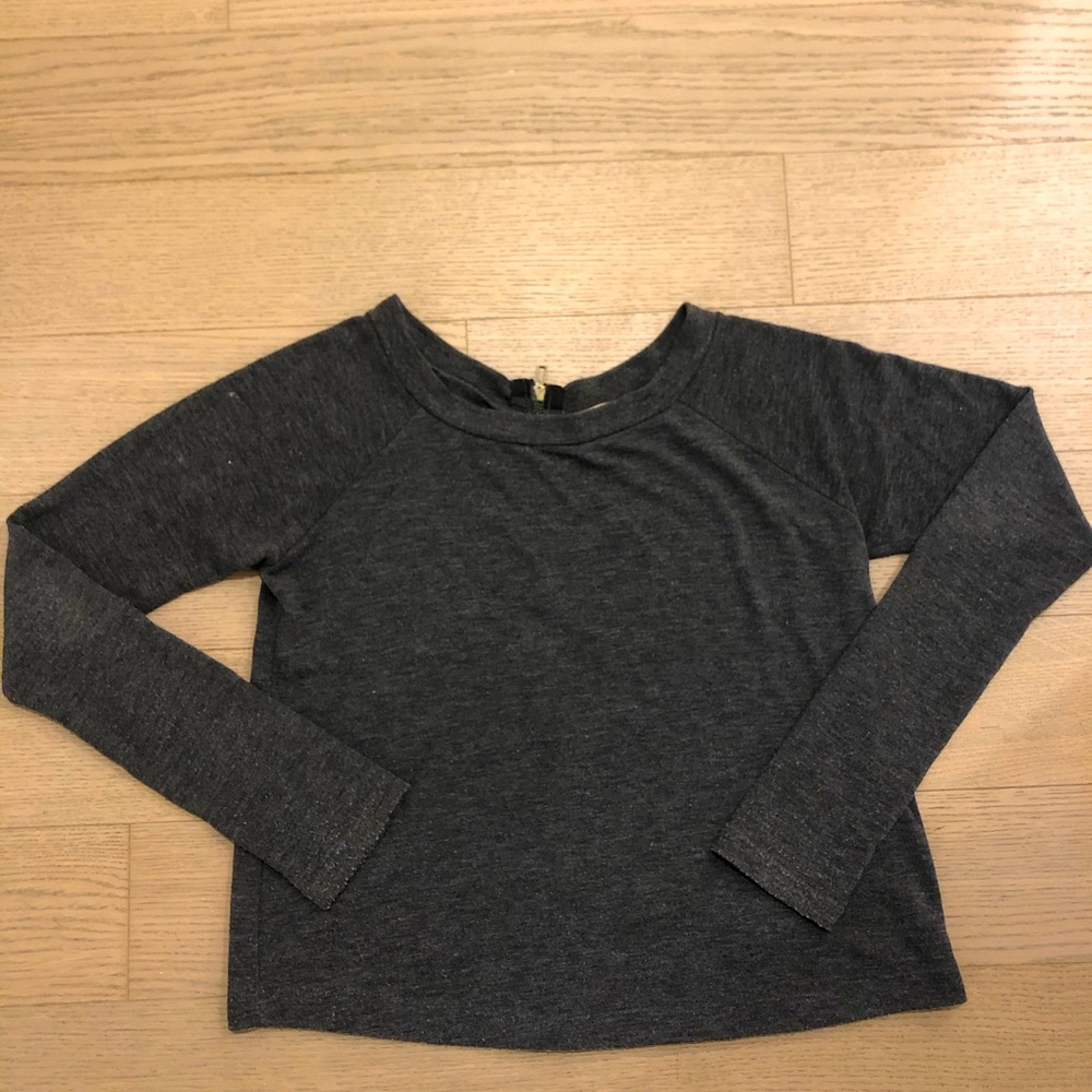 Grey Vintage Havana Sweater (Zipper Back)